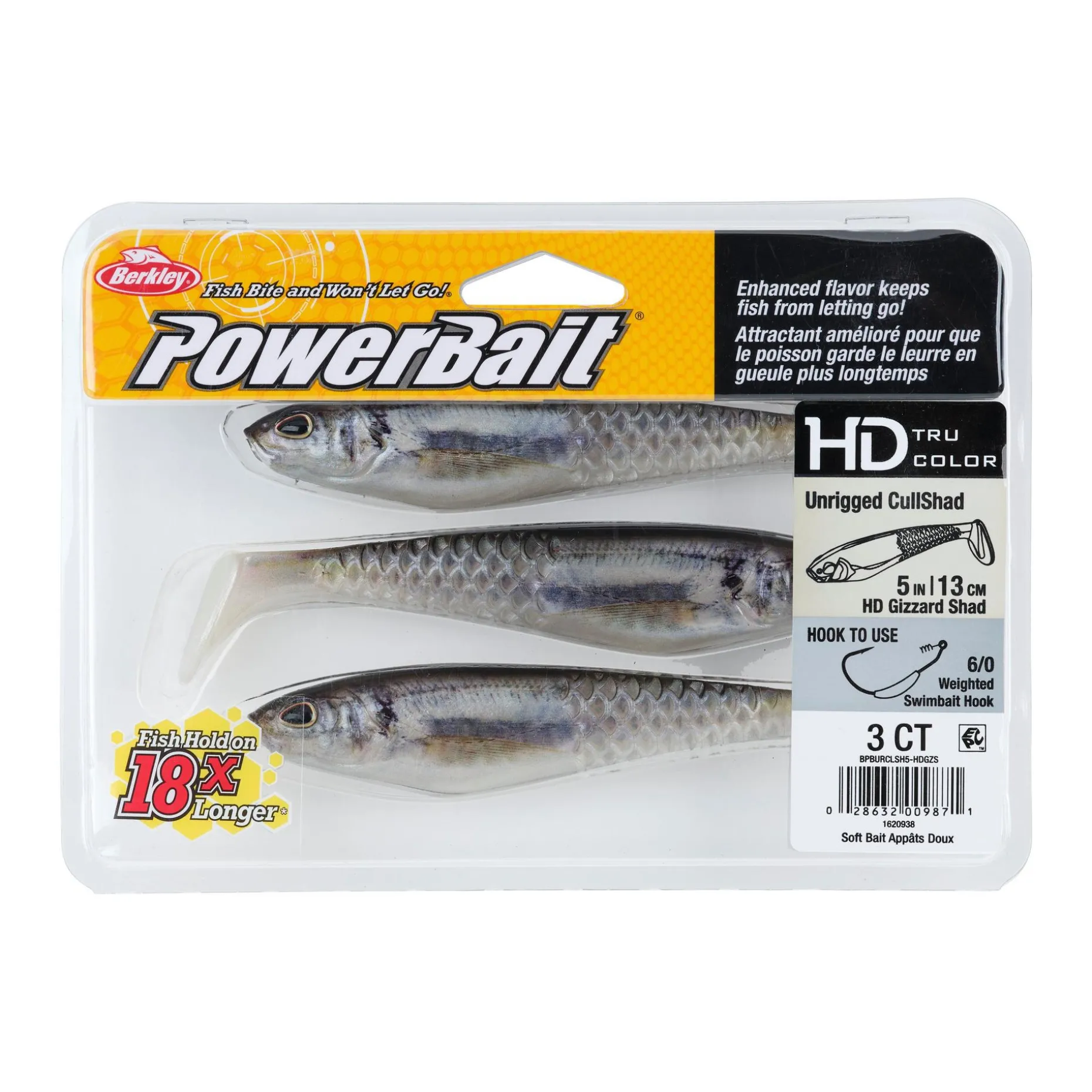 PowerBait® Unrigged CullShad